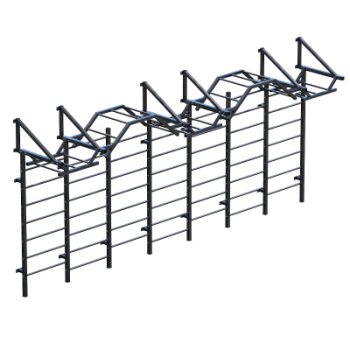 Стенка гимнастическая рукоход Sabirgym SGCROSS200 для функционального тренинга и кроссфита sportsman - штанги-гири-гантели.рф