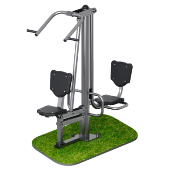 Уличный тренажер Тяга к груди + жим ногами Sabirgym SGMS066 - штанги-гири-гантели.рф