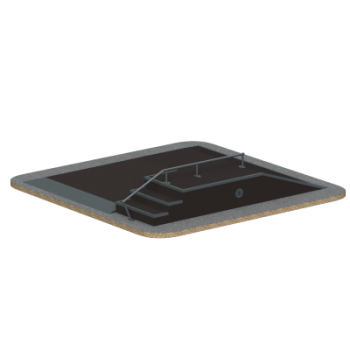Фанбокс Sabirgym SGSPM3005L для скейтбординга black step - штанги-гири-гантели.рф