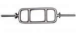 Гриф "рама" хромированный с параллельным хватом диаметр 31 мм - штанги-гири-гантели.рф